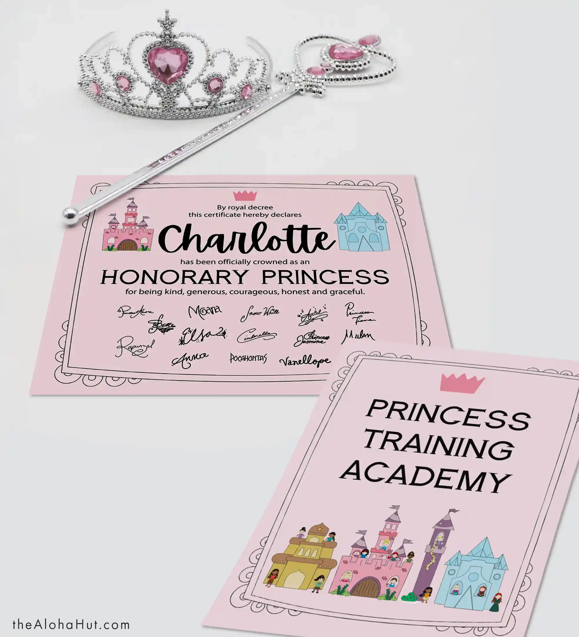 Free Printable Disney Princess Certificates