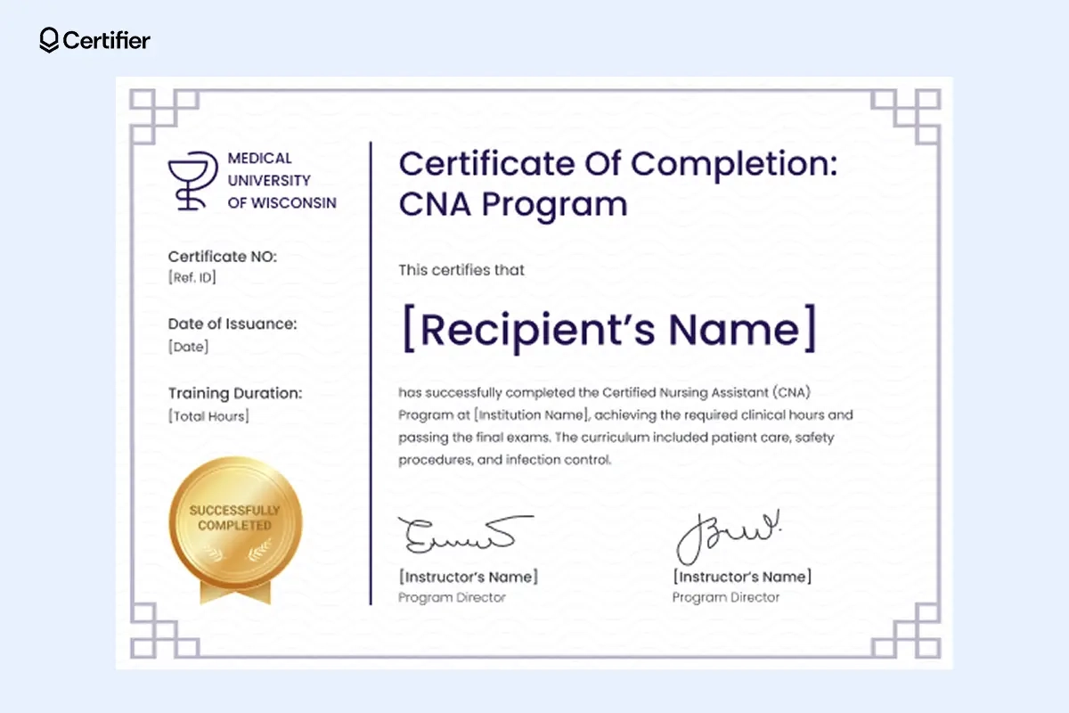 15 Free Printable Nursing Certificate Templates