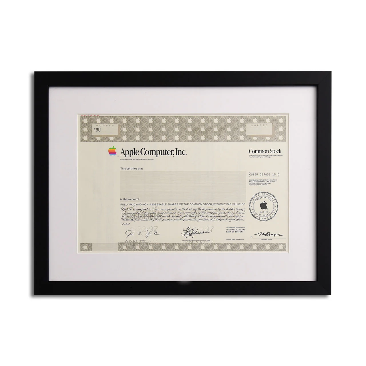 Printable Apple Stock Certificate Template Printable Apple Stock Certificate Template