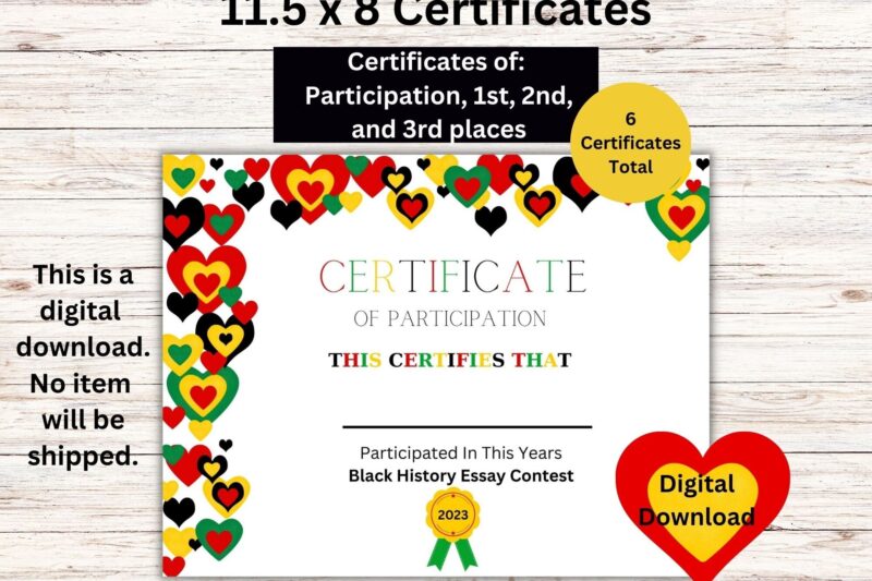 1 2 3 Printable Certificates