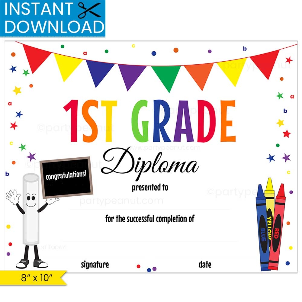 Printable First Grade Graduation Certificate Printable First Grade Graduation Certificate