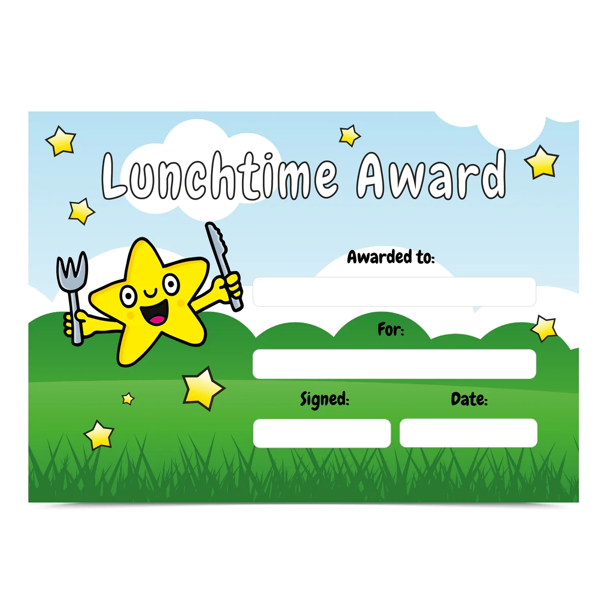 20 Lunchtime Award Reward Certificates A5 MyClassroom 20 Lunchtime Award Reward Certificates A5 MyClassroom