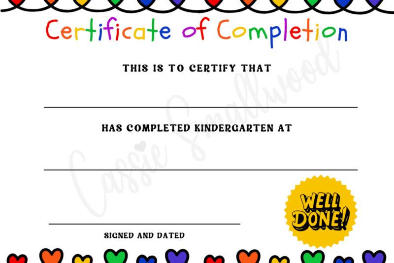 Free Printable Graduation Certificates For Kids