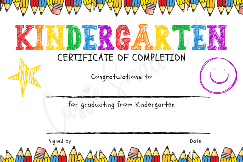 Kindergarten Graduation Certificates Printable