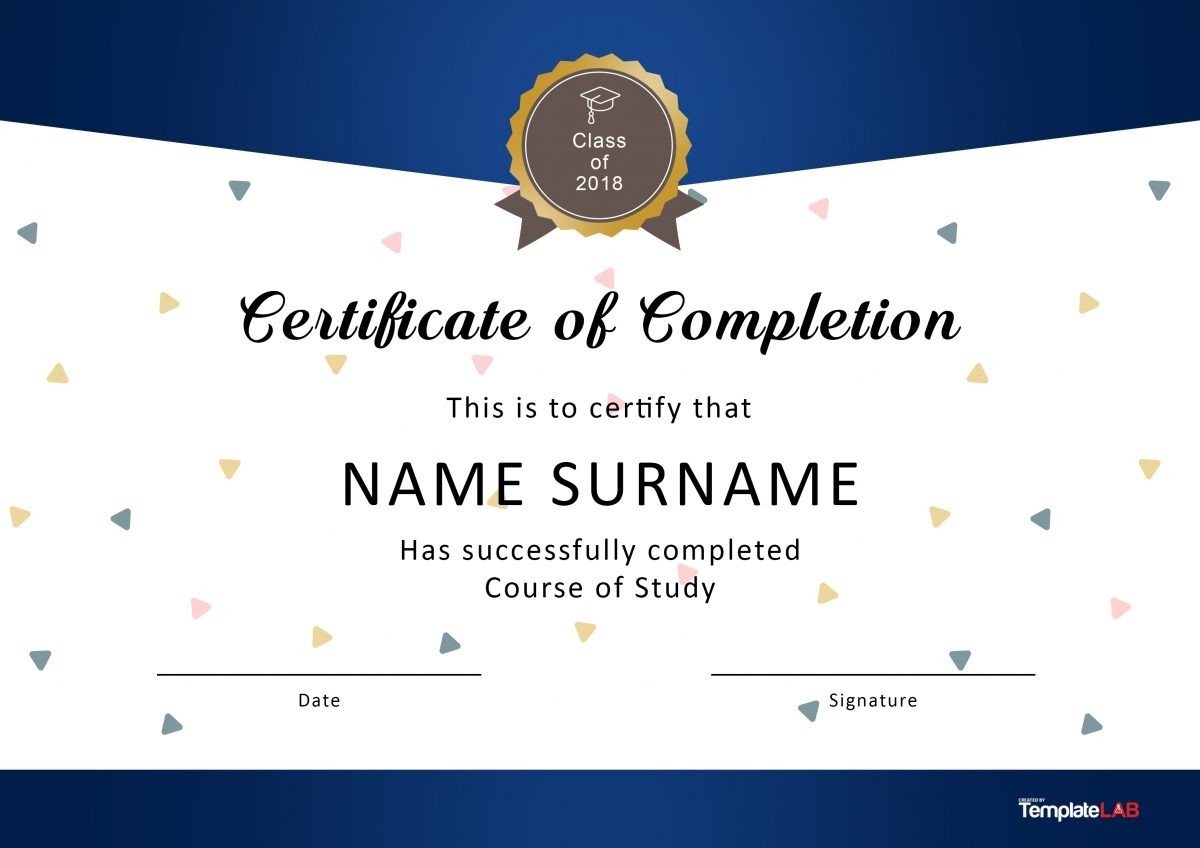 23 Free Certificate Of Completion Templates Word PowerPoint 23 Free Certificate Of Completion Templates Word PowerPoint