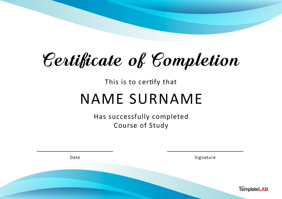 23 Free Certificate Of Completion Templates Word PowerPoint 23 Free Certificate Of Completion Templates Word PowerPoint