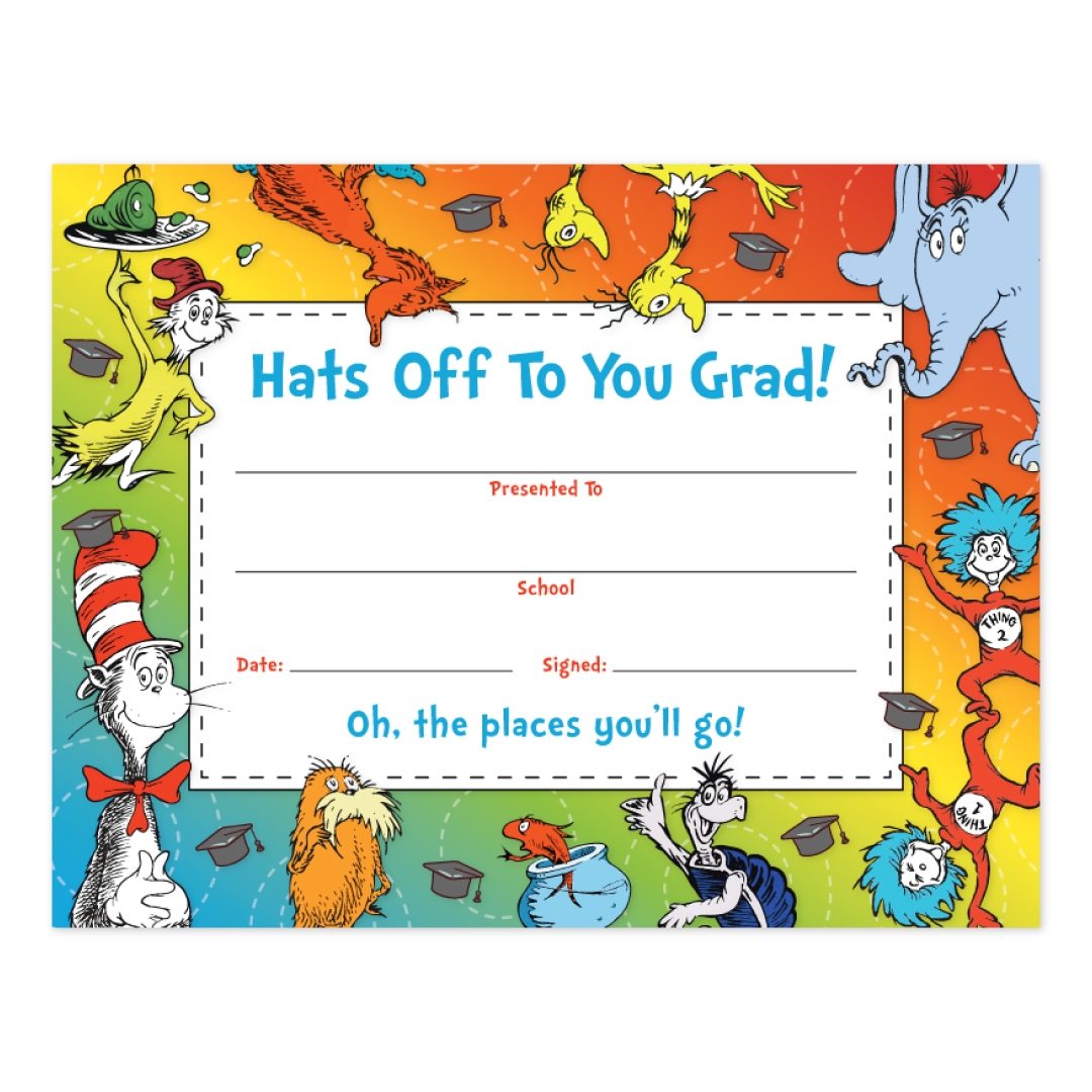 50 OFF Dr Seuss Hats Off To The Grad Certificate Party Supplies Canada Open A Party 50 OFF Dr Seuss Hats Off To The Grad Certificate Party Supplies Canada Open A Party