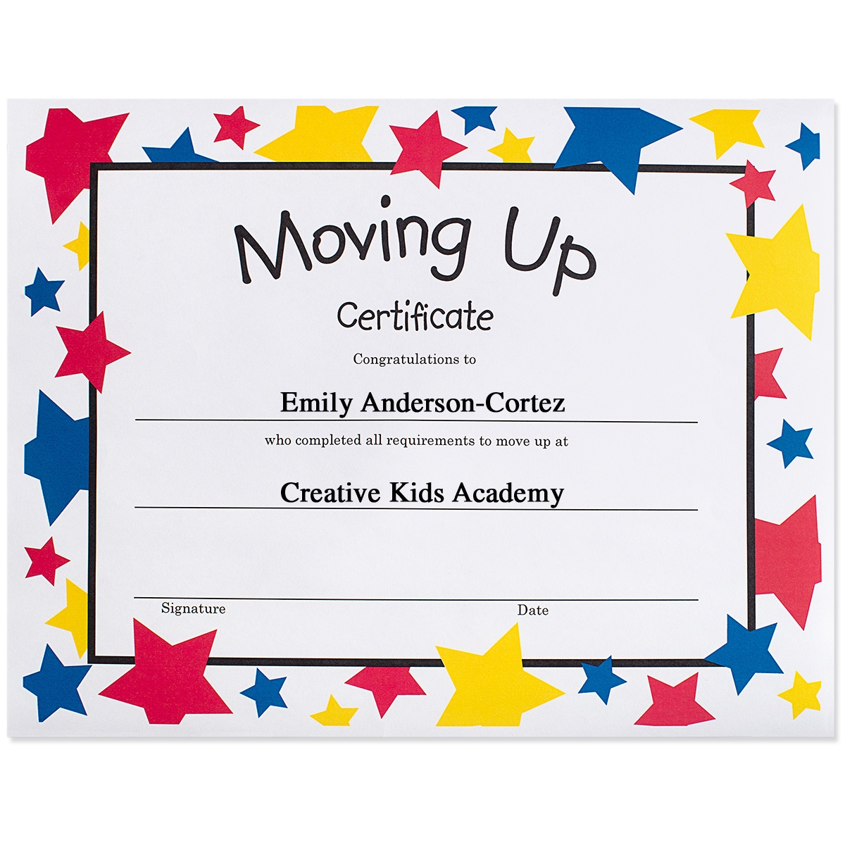 Free Printable Moving Up Certificates Free Printable Moving Up Certificates