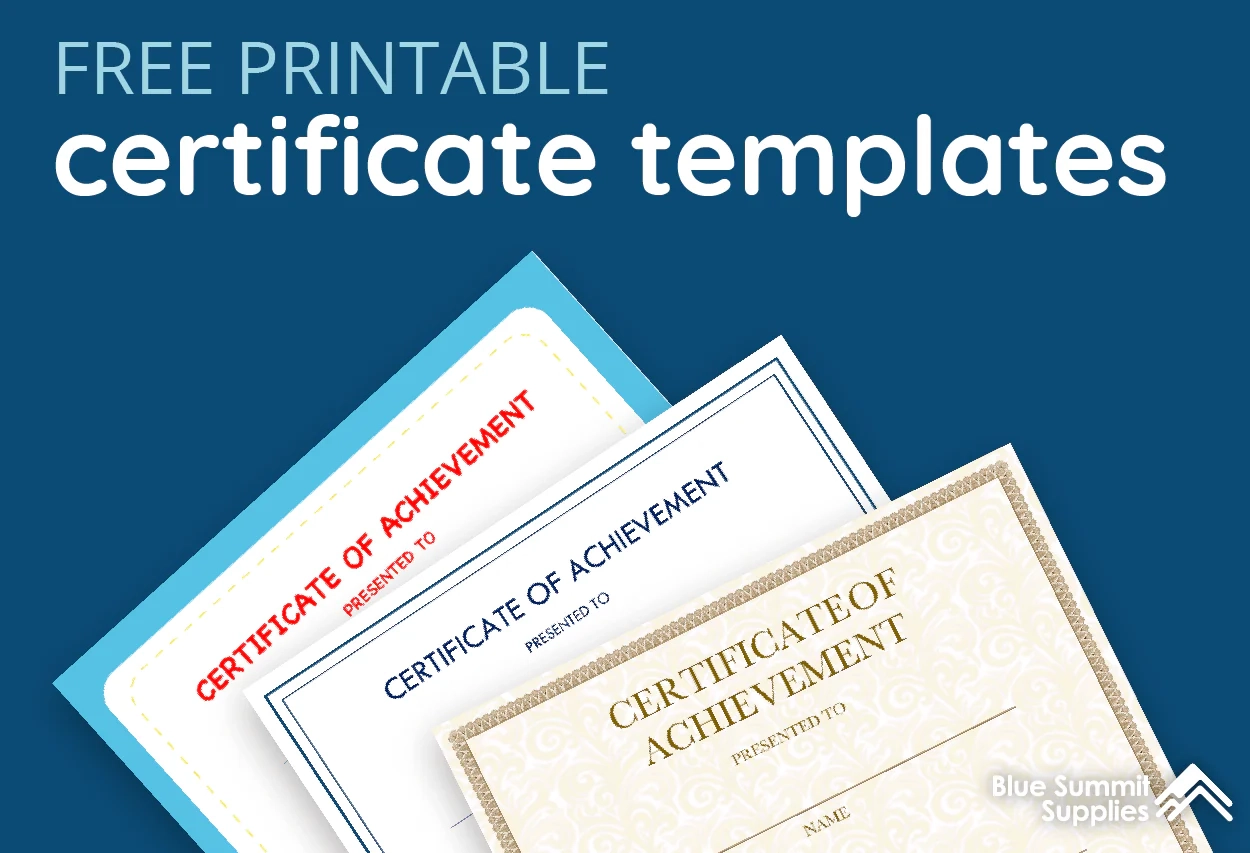 Freen Printable Certificates Freen Printable Certificates