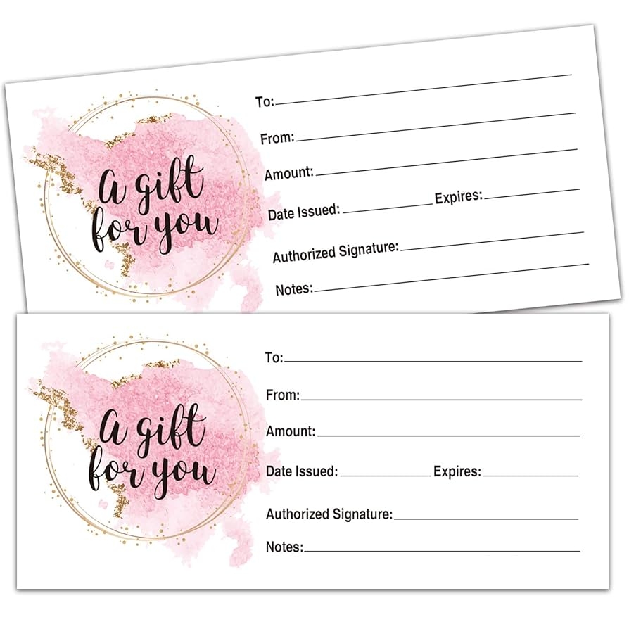 Printable Nail Gift Certificate Template Printable Nail Gift Certificate Template