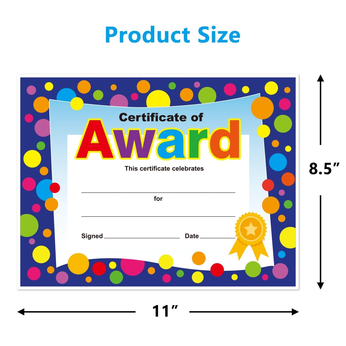 Amazon Yoklili 45 Pack Certificate Of Award For Teachers Students Back To School Classroom Supplies Printable 8 5 X 11 Inches Office Products