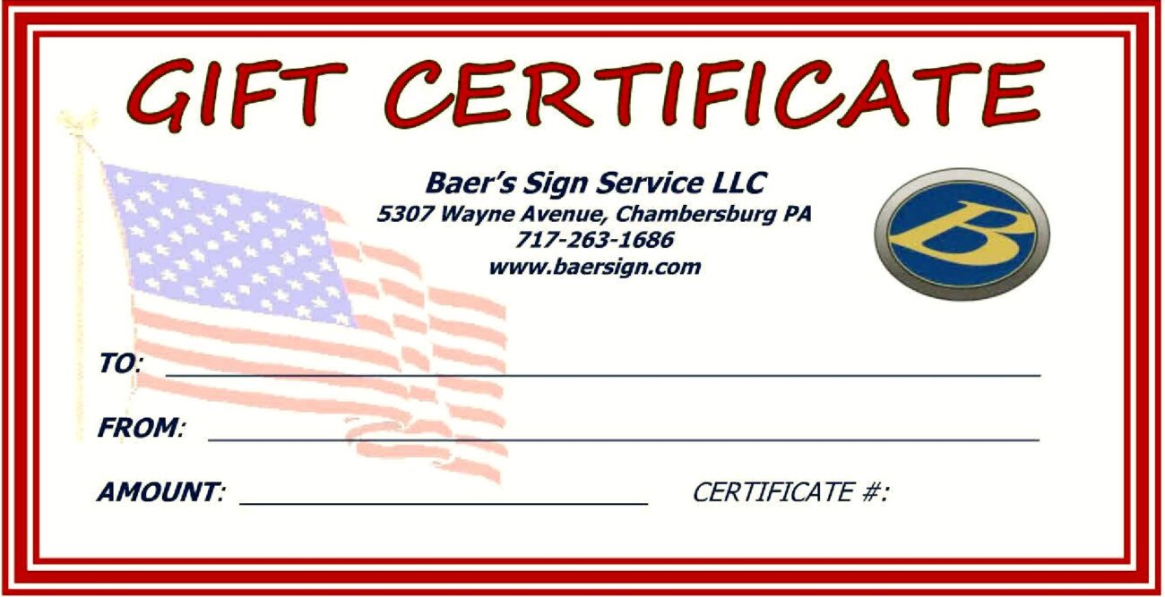 Baer s Sign Service Store Baers Sign Service Provides Lighted And Non lighted Signs Vehicle Graphics Design Installation Fabrication And Maintenance Flags And Flagpoles Pennsylvania Maryland Virginia And West Virginia