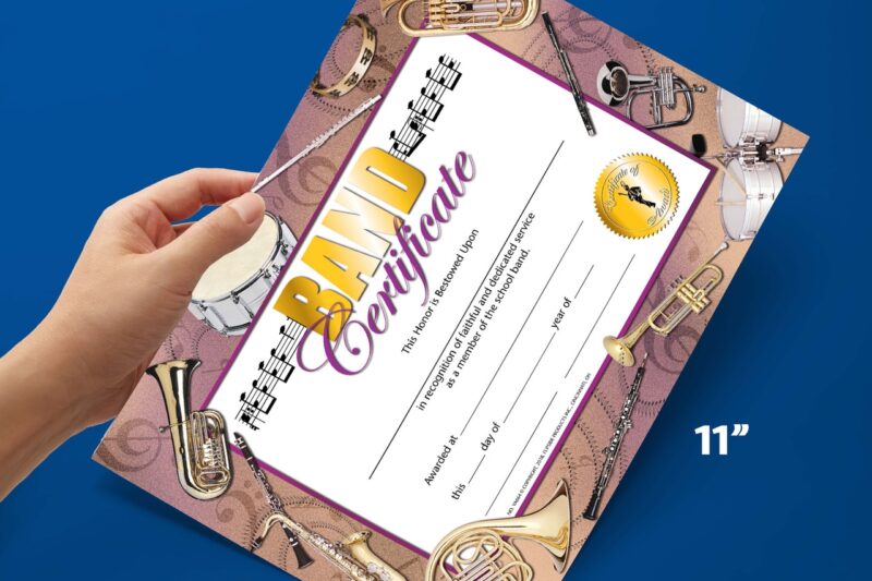 Free Printable Band Certificates