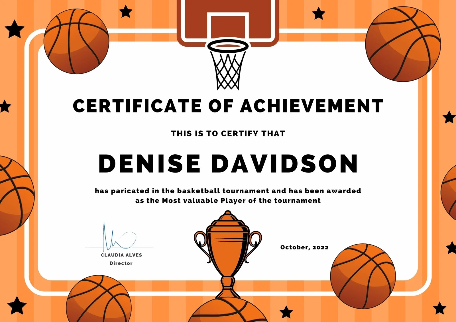 Basketball Certificate Basketball Award Certificate Editable Sports Template Printable Award End Of Season Ceremony Basketball Awards Basketball Participation Achievement Certificates Basketball Certificate Basketball Award Certificate Editable Sports Template Printable Award End Of Season Ceremony Basketball Awards Basketball Participation Achievement Certificates