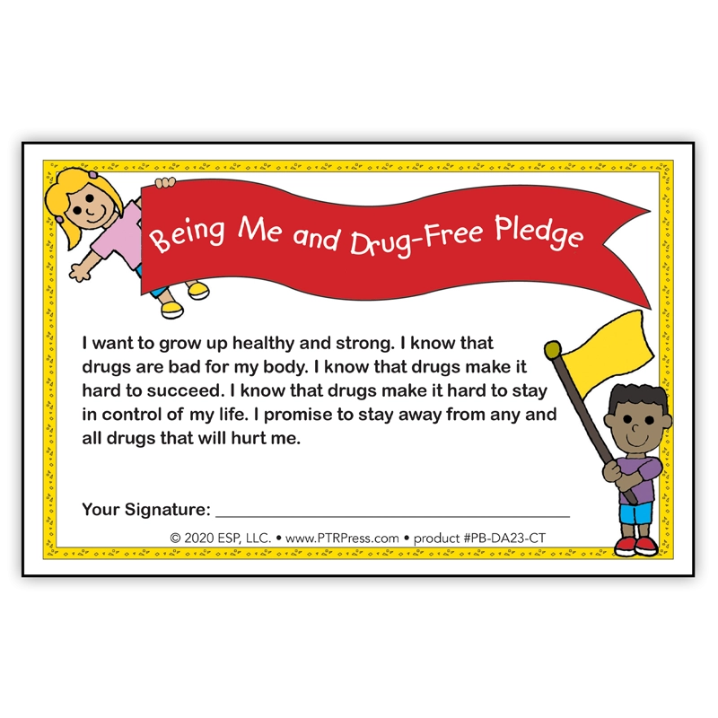 Being Me And Drug Free Certificate Prevention And Treatment Resource Press