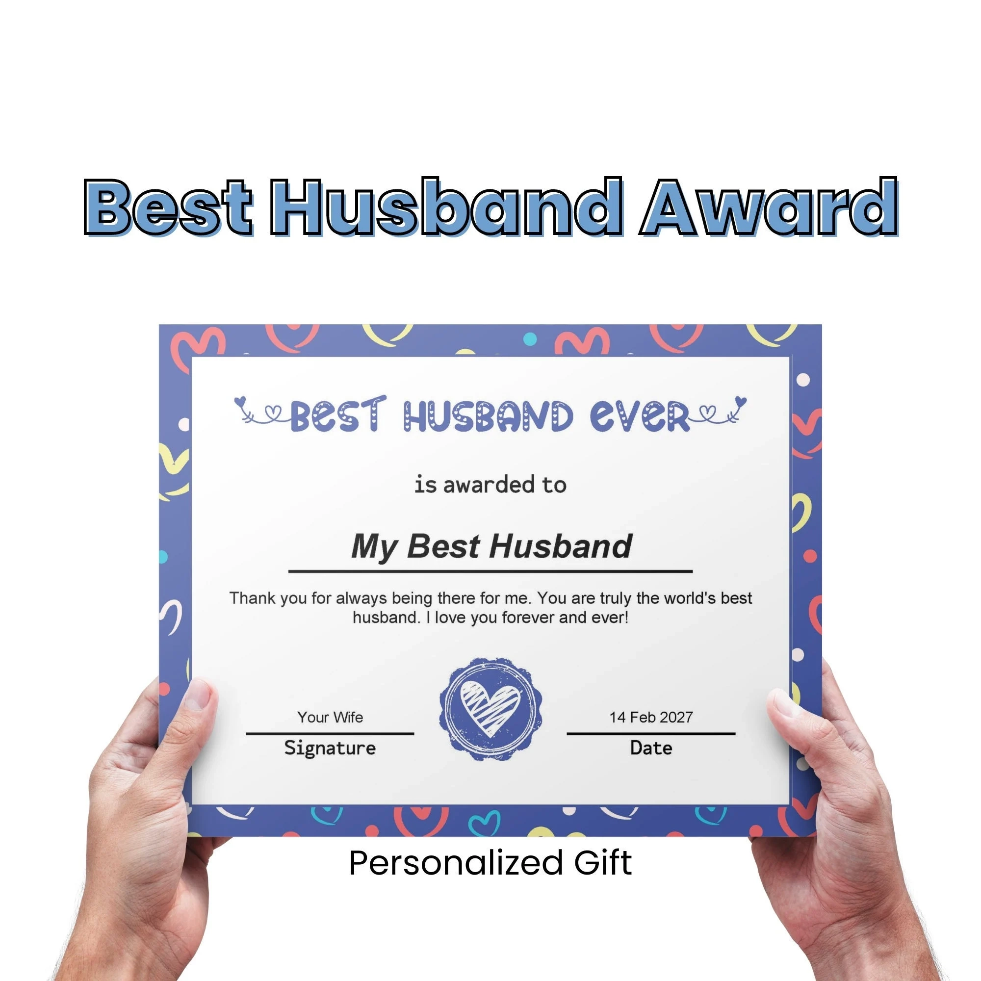 Best Husband Printable Certificate Best Husband Printable Certificate