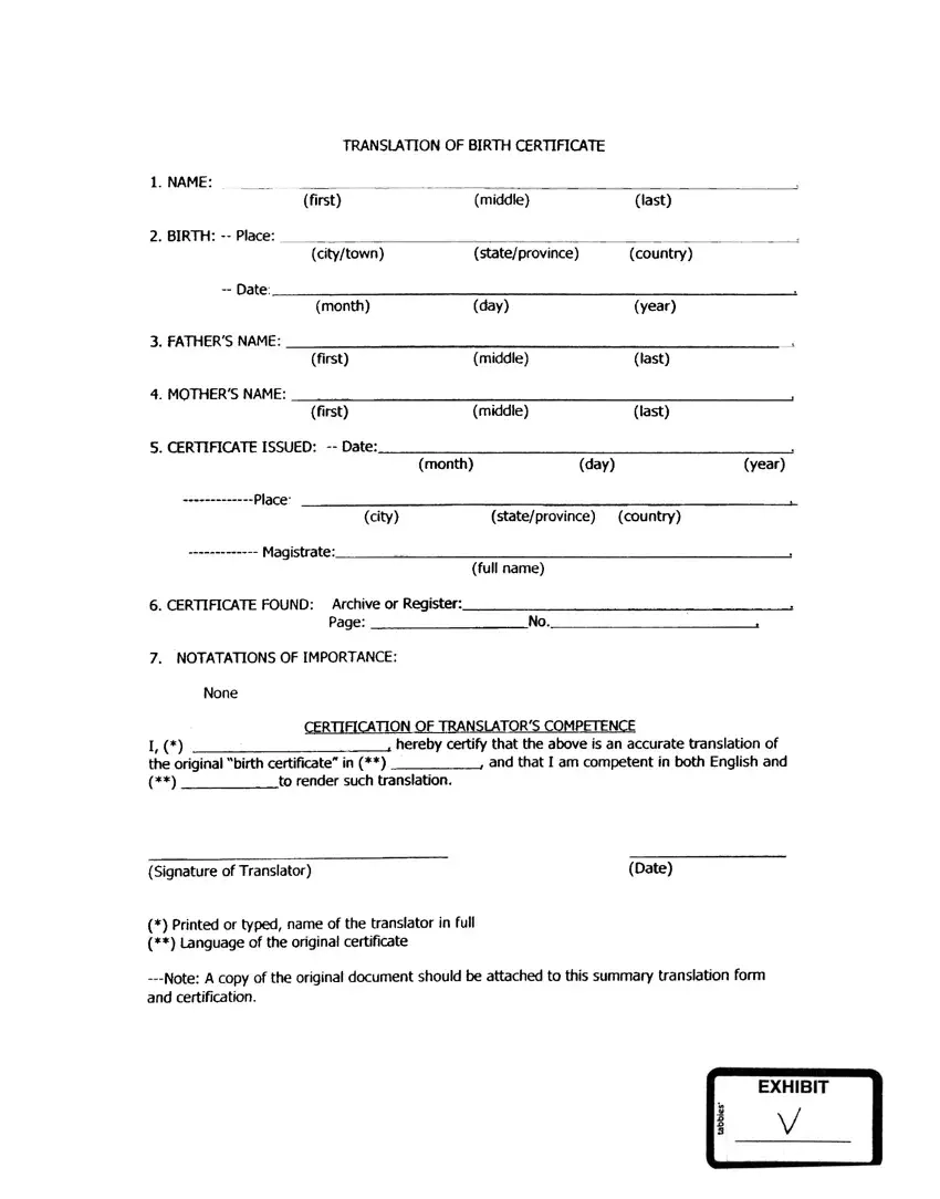Printable Request For Certified Birth Certificate