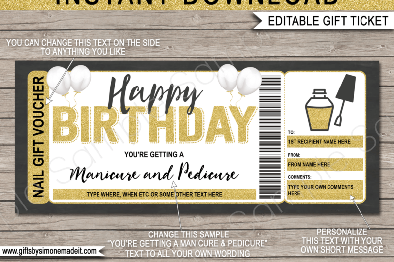 Free Printable Pedicure Certificate