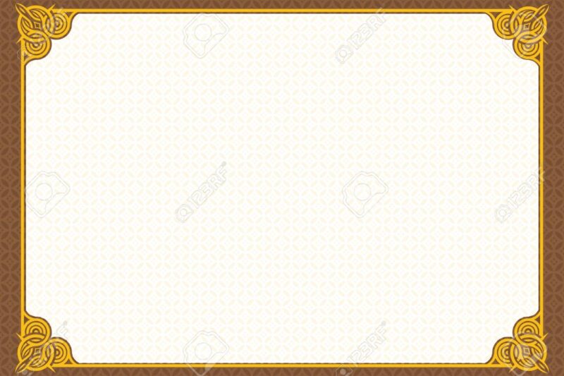 Blank Certificate Template Free Printable