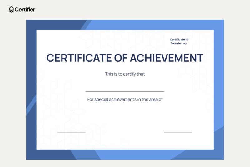 Printable Blank Certificate For Certificate Paper