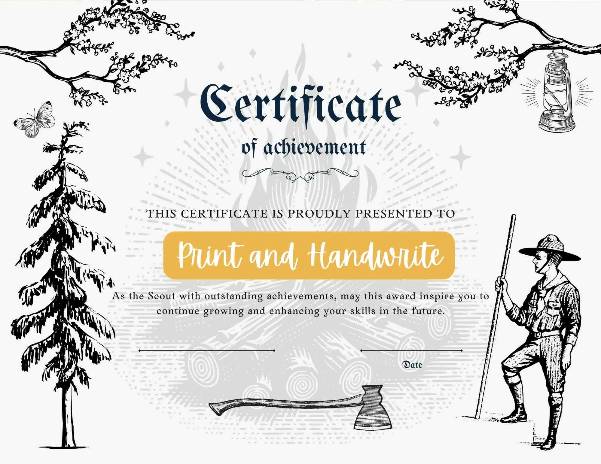 Blank Scout Certificate PDF Custom Scout Award Template Vintage Style Personalized Recognition Scout Leader Appreciation Achievement Print Etsy Blank Scout Certificate PDF Custom Scout Award Template Vintage Style Personalized Recognition Scout Leader Appreciation Achievement Print Etsy