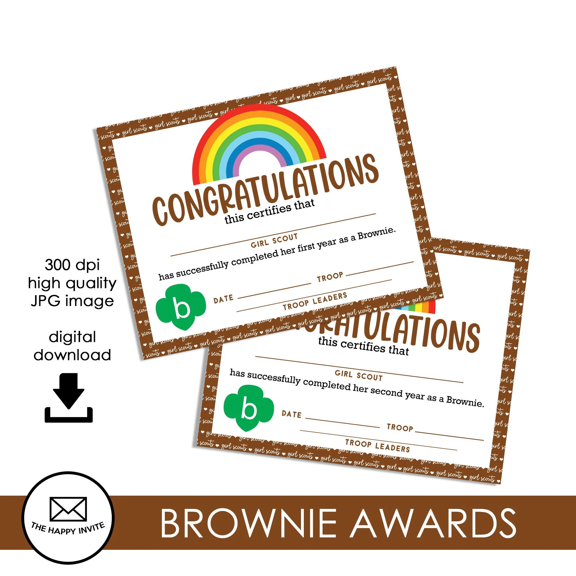 Free Printable Brownie Certificates