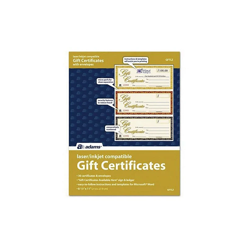 Business Gift Certificate Templates Staples Business Gift Certificate Templates Staples