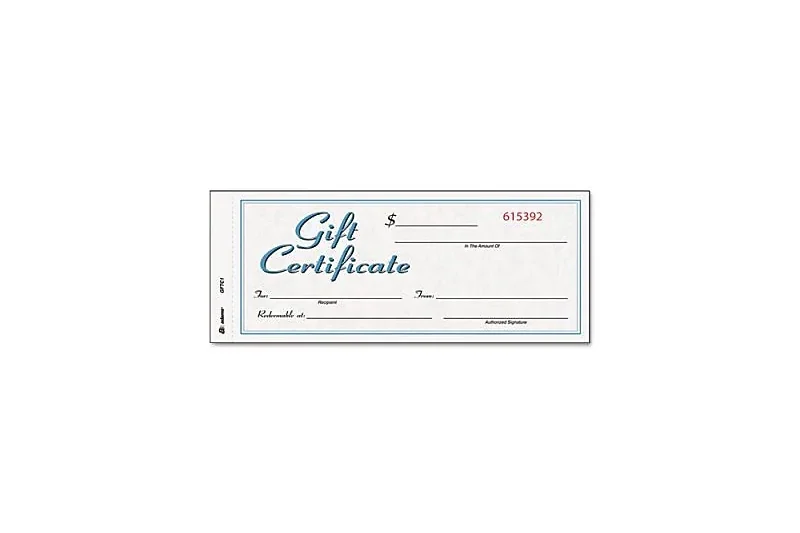 Printable Gift Certificates Staples