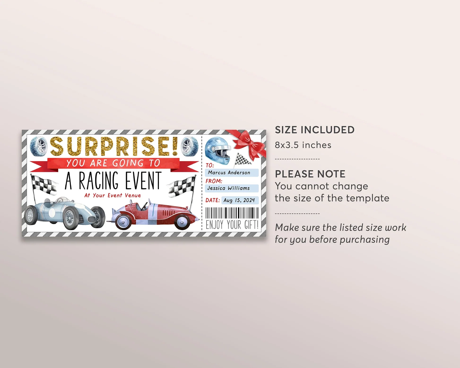 Free Printable Car Birthday Gift Certificates