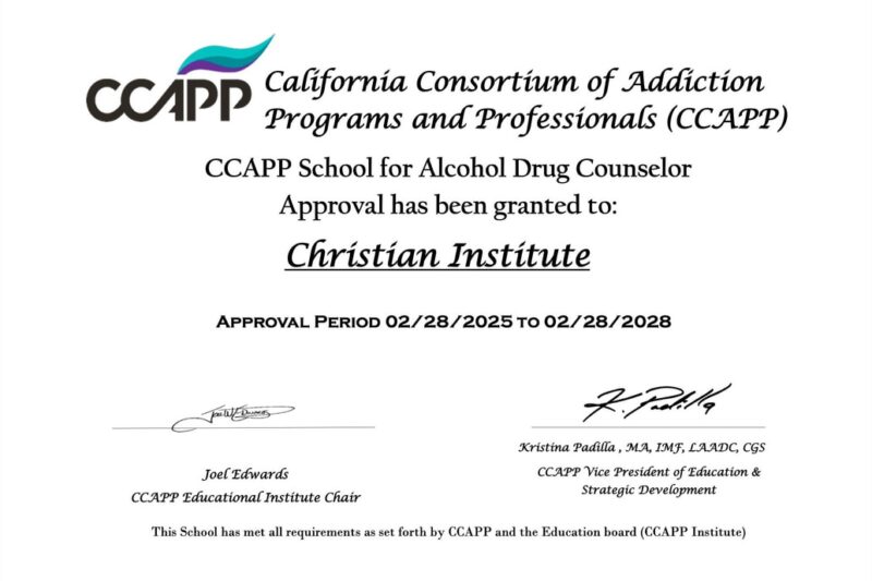 Free Printable Certificates Substance Abuse Counsler