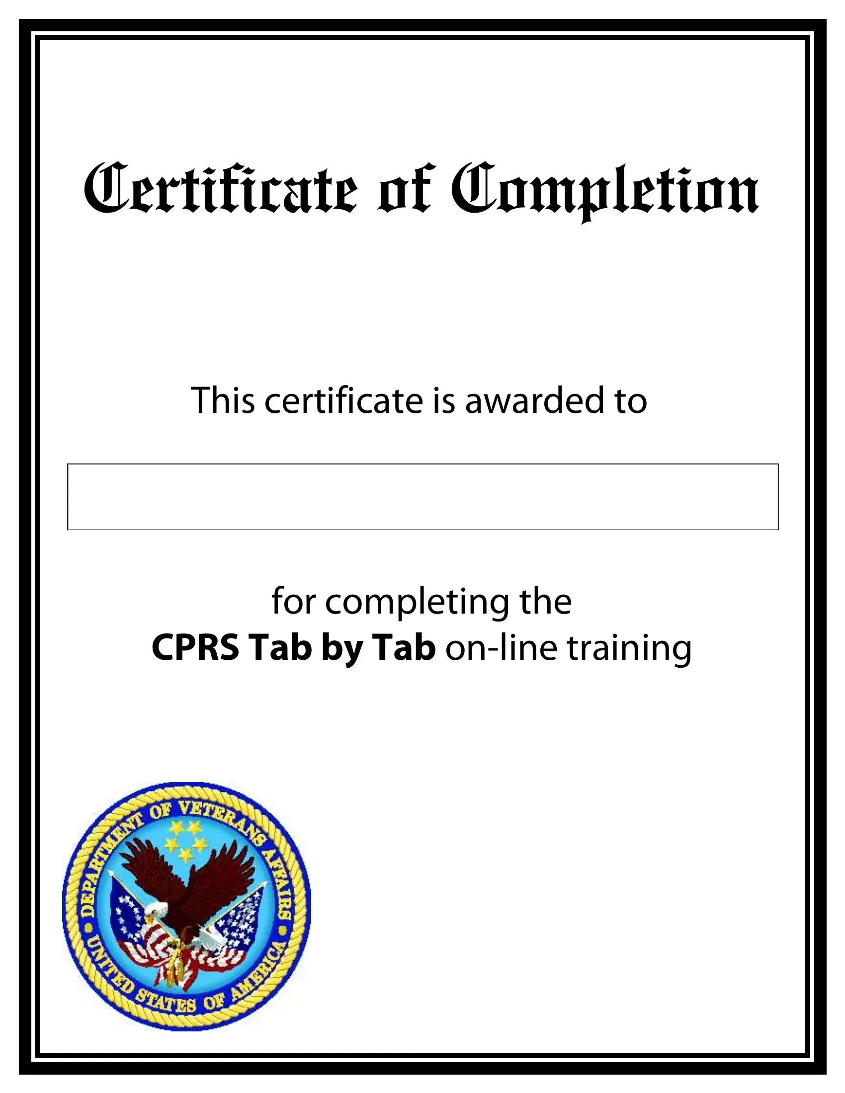 Printable Ptsd Completion Certificates