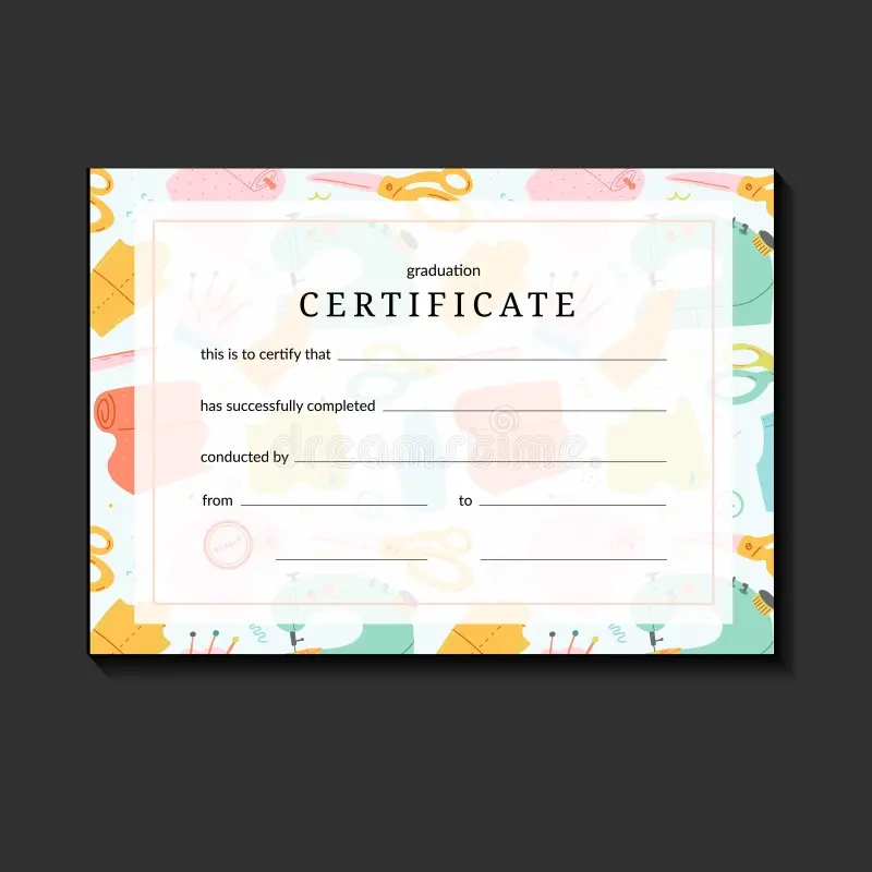 Fillable Sewing Certificates Printable