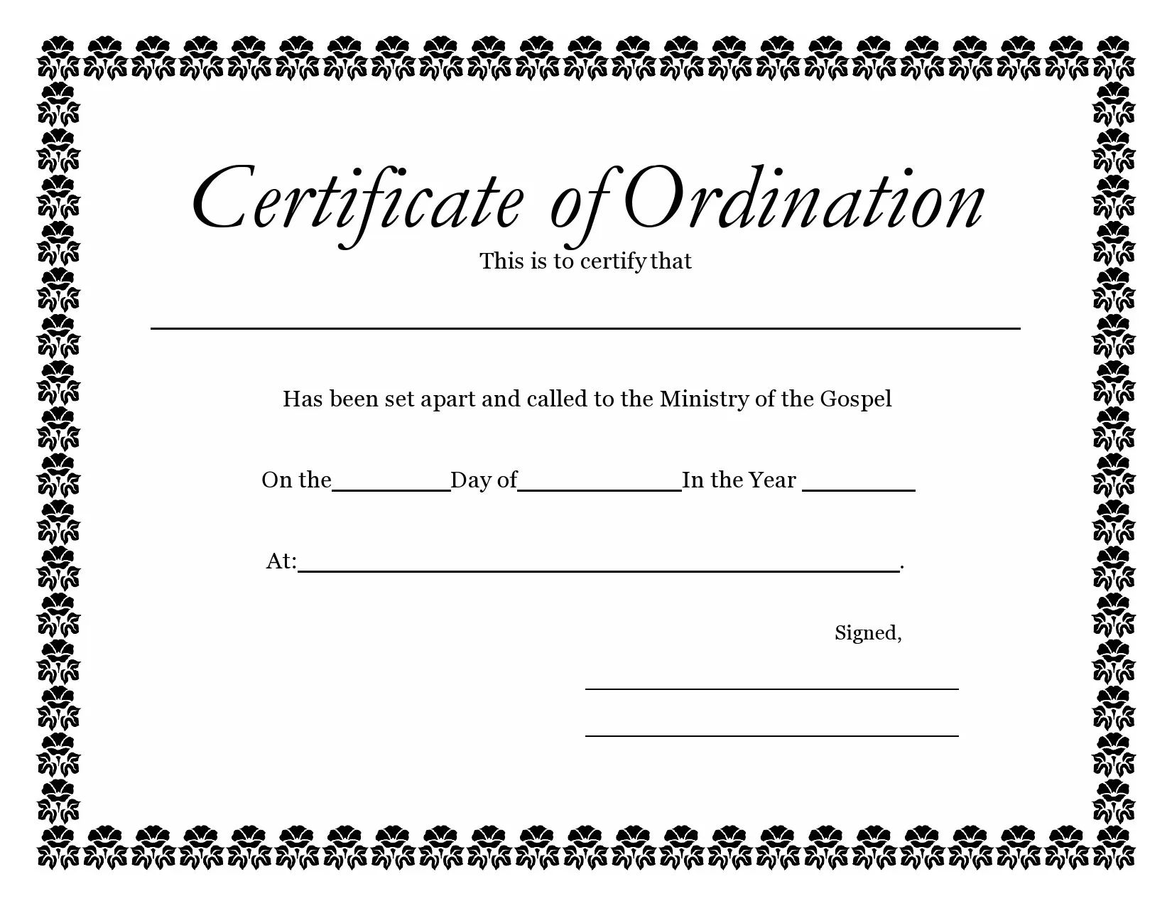 Free Printable Deacon Ordination Certificates Free Printable Deacon Ordination Certificates