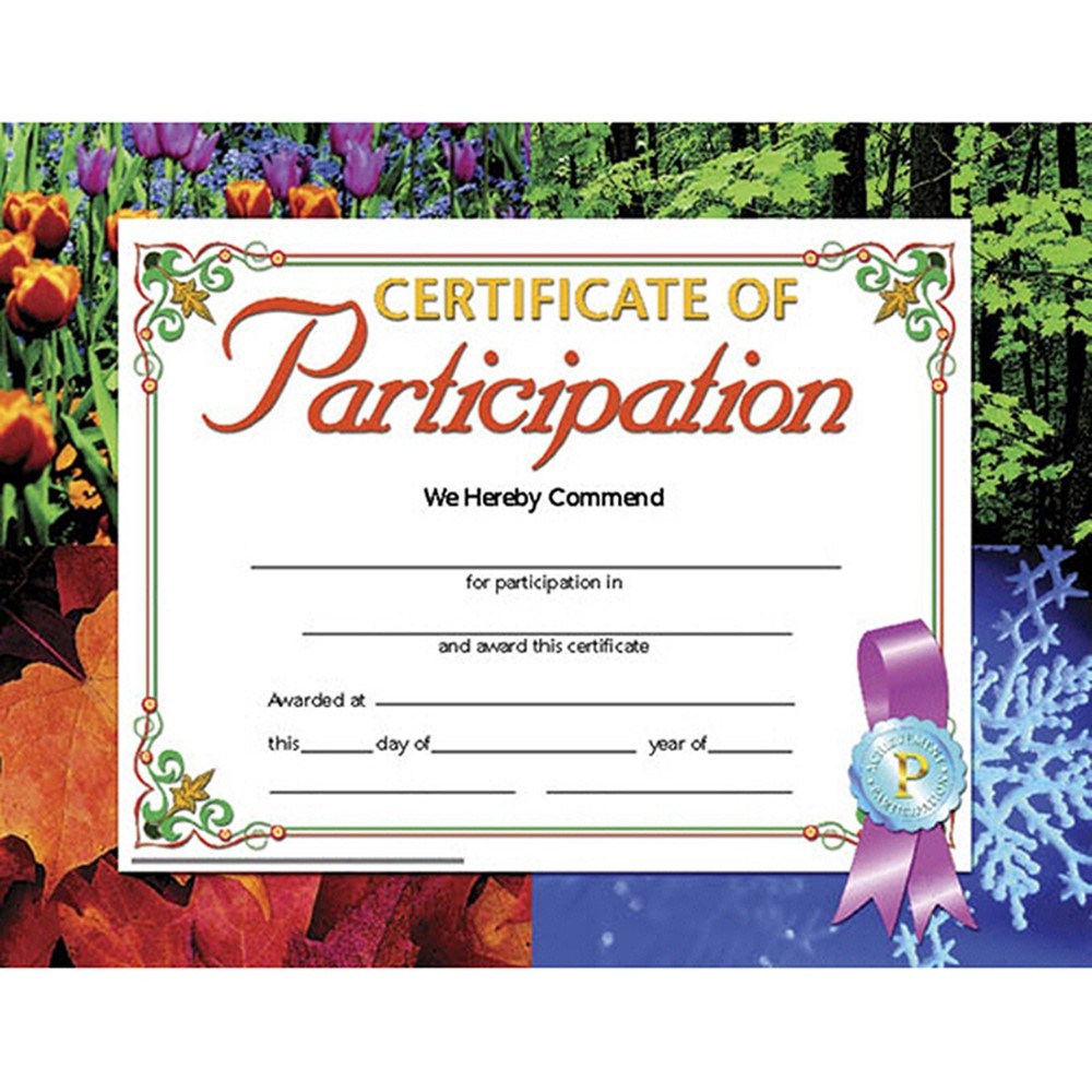 Printable Participation Certificates Printable Participation Certificates