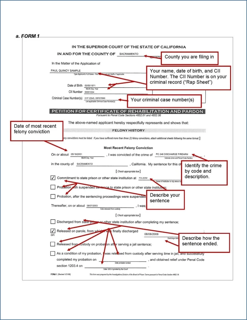 Certificate Of Rehabilitation Printable Application California Certificate Of Rehabilitation Printable Application California