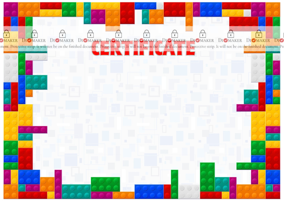 Free Printable Lego Certificate