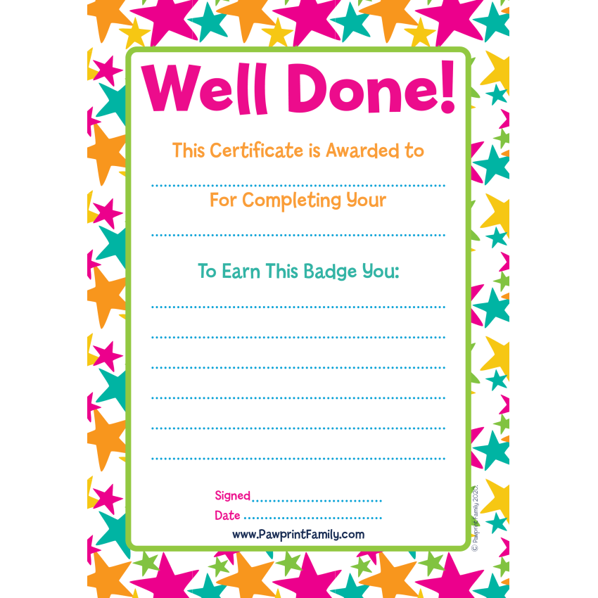 Free Printable Well Done Certificates