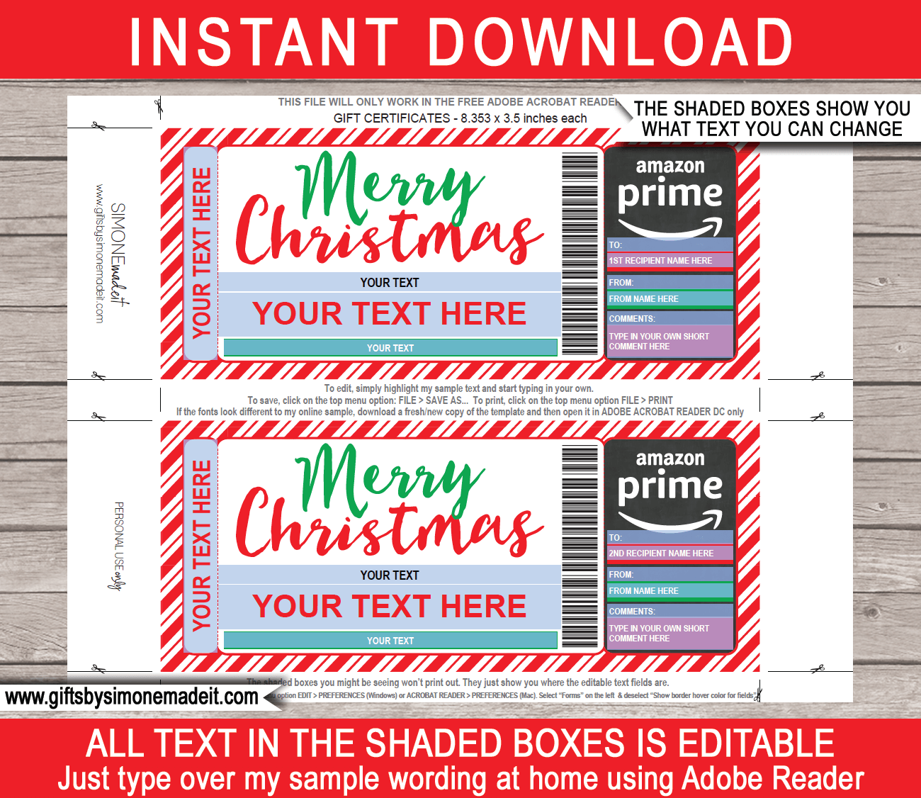Amazon Gift Certificates Printable Amazon Gift Certificates Printable