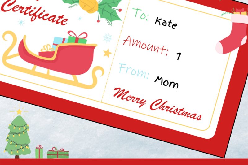 Free Printable Christmas Certificates