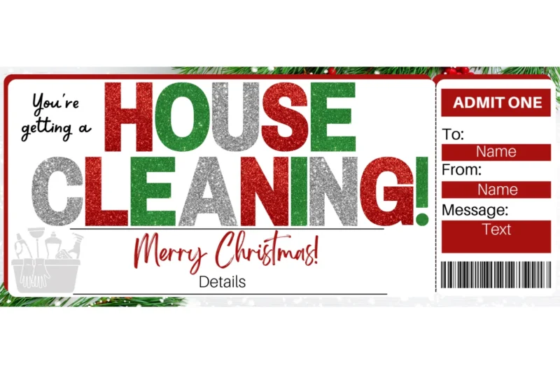 Printable Gift Certificate Template For Cleaning