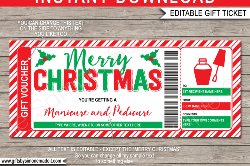 Free Printable Gift Certificates For Nails