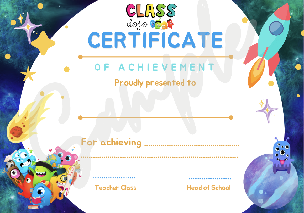 Class Dojo Certificate Teaching Resources Class Dojo Certificate Teaching Resources