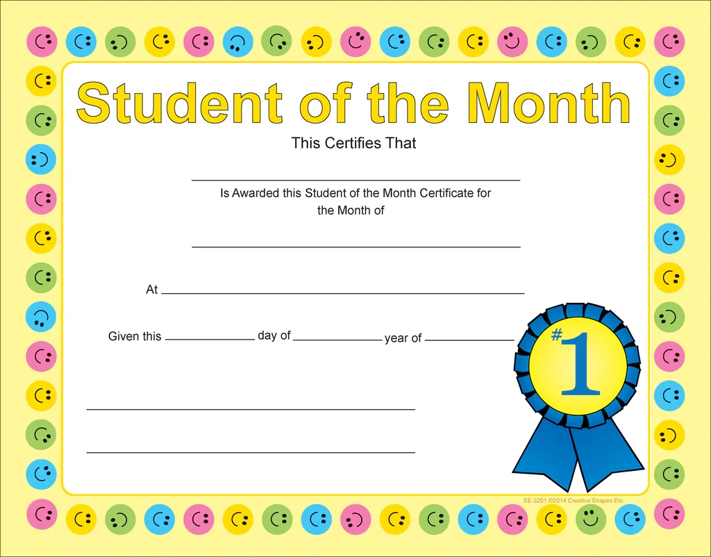 Student Printable Certificates Student Printable Certificates