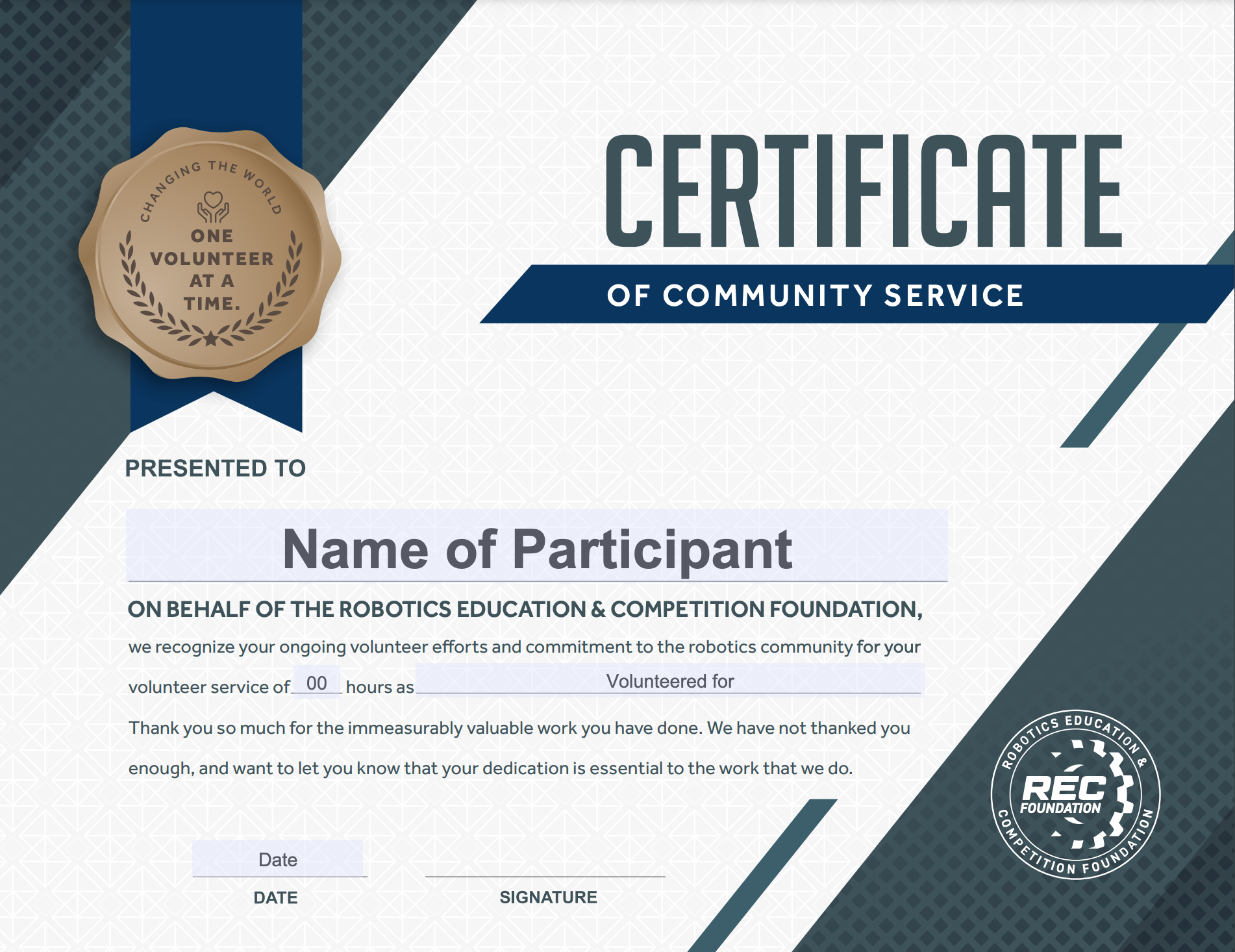 Community Service Certificate pdf REC Library Community Service Certificate pdf REC Library