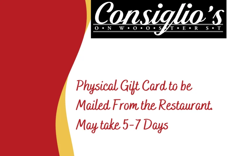 New Haven Restaurant Printable Gift Certificate