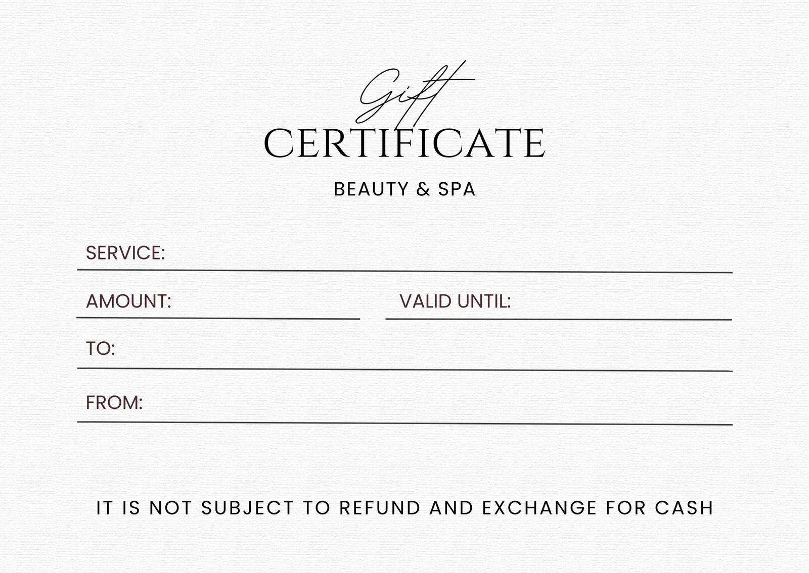 Printable Small Business Gift Certificate Template Printable Small Business Gift Certificate Template