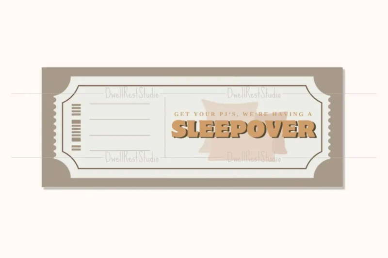 Printable Sleepover Certificates