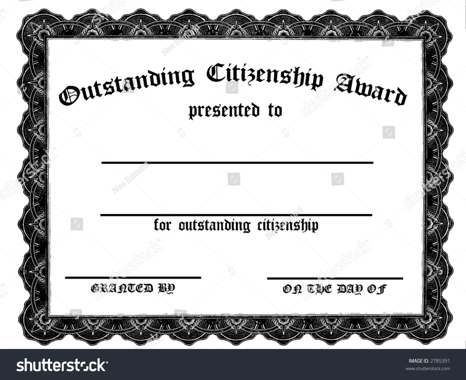 Citizenship Certificate Template Free Printable