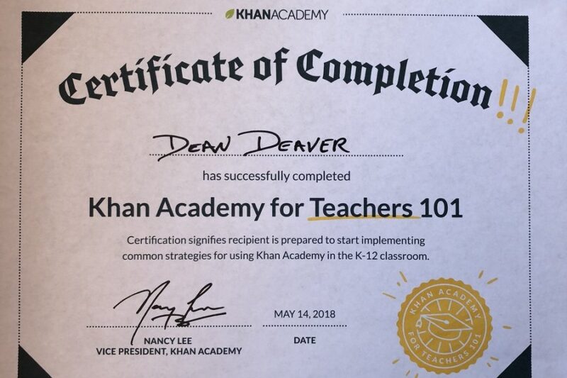 Printable Khan Academy Certificates