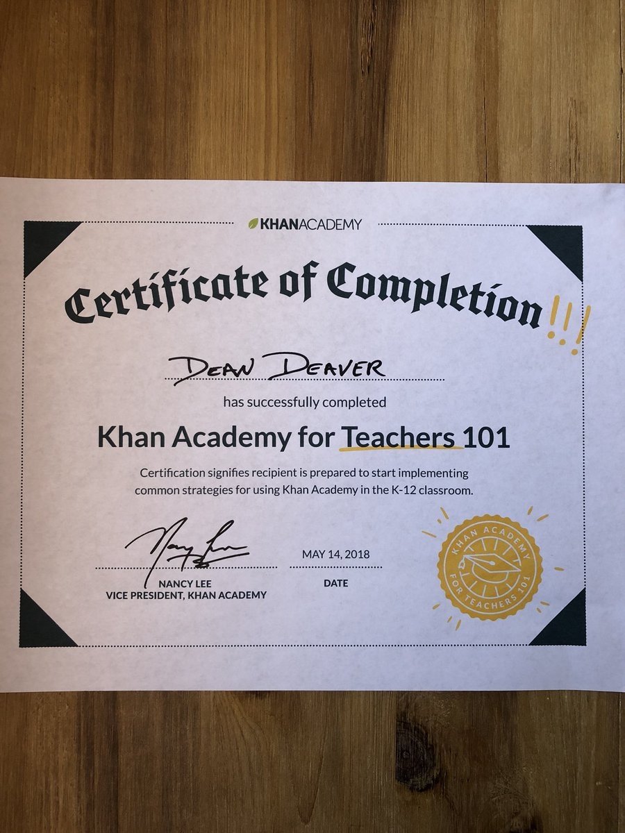 Dean Deaver On X Completed My Khan Academy For Teachers Have You Khanacademy khanacademy summergoals math mathisfun Https t co ejIoWtFRJM X